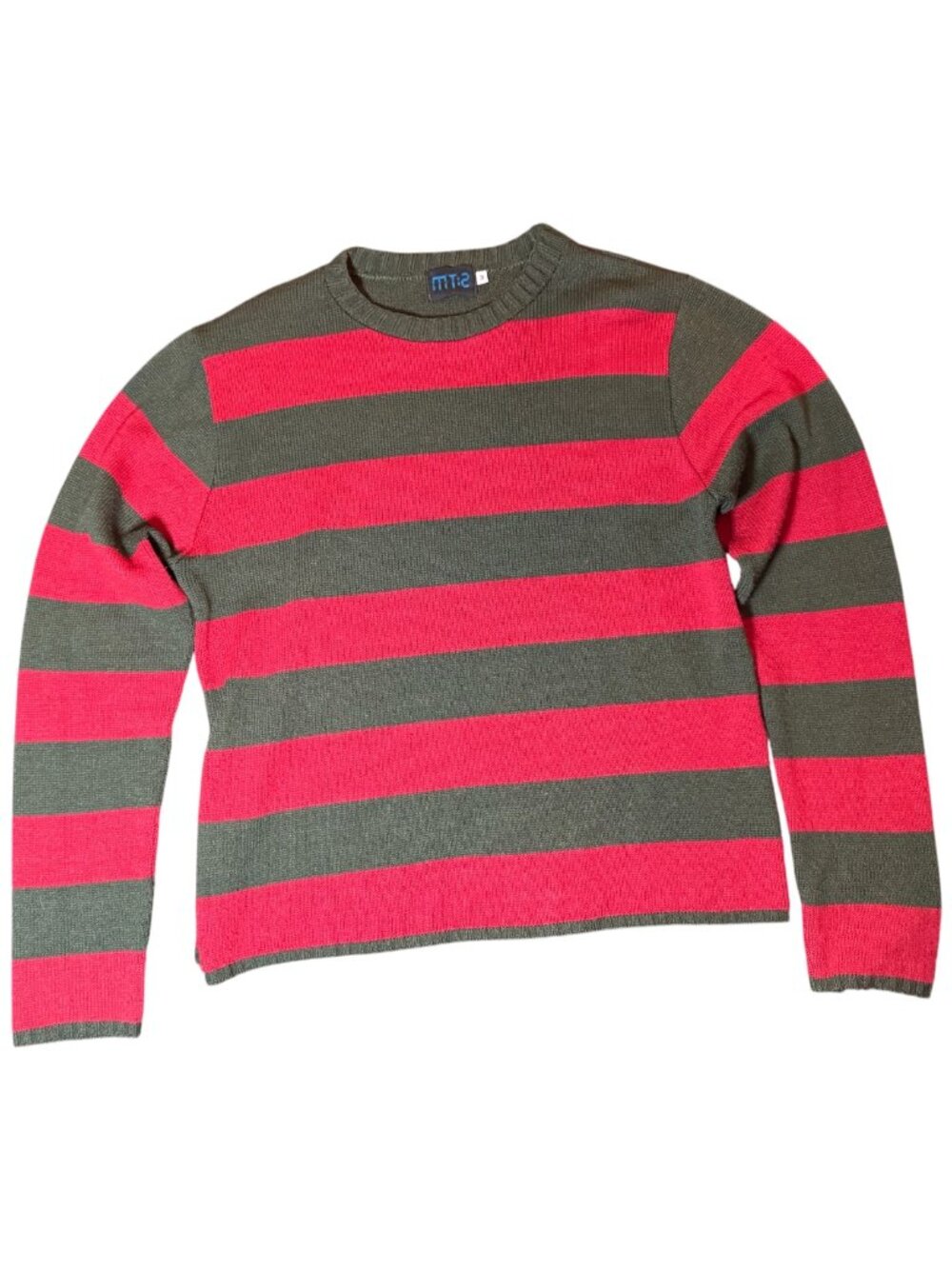 Vintage MT:2 Striped Knit Sweater Men's M Freddy Krueger Grunge Goth Horror Punk